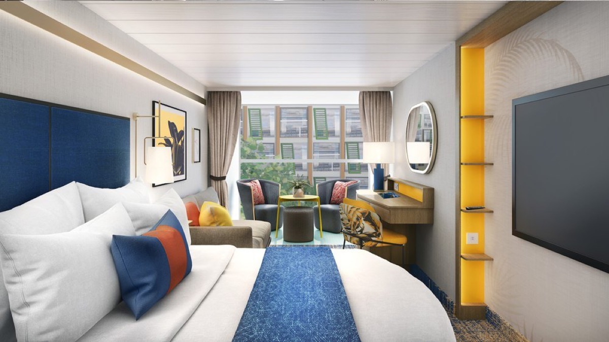 inside facing balcony on legend of the seas worth it, Image Credit Imagine Cruising